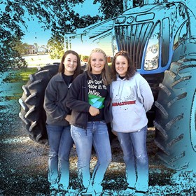 Photoshop: Tractor Photo Sketch